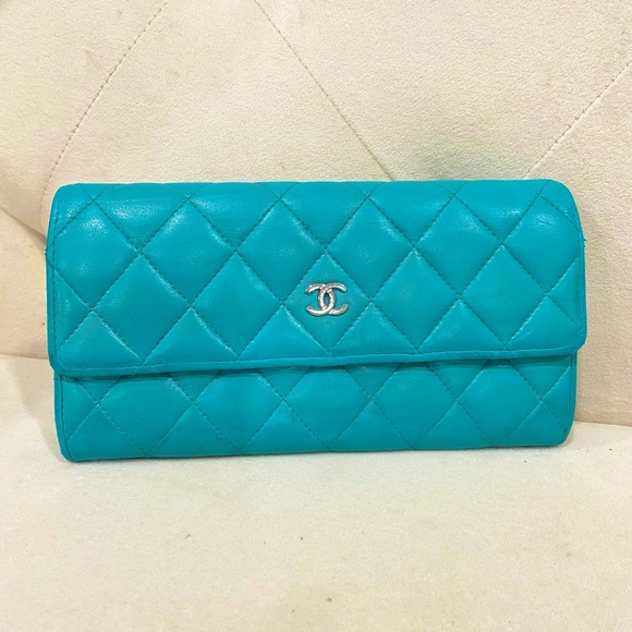 Chanel Quilted Lambskin Large Flap Wallet